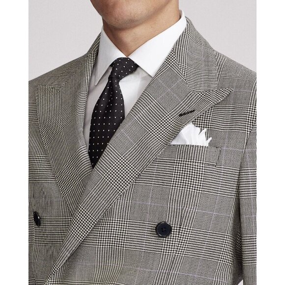 NWT Polo Ralph Lauren Men's Soft Glen Plaid Suit Jacket $898 - Size 42 - Picture 4 of 15